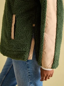 Hot Joules Tilly Quarter Zip Fleece Green