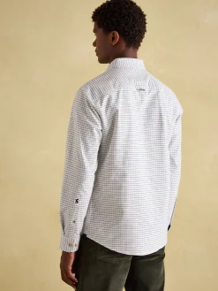 Discount Joules Welford Cotton Check Shirt Green