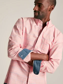 Outlet Joules Welford Cotton Check Shirt Pink