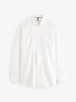Outlet Joules Pleated Bib Front Dress Shirt White