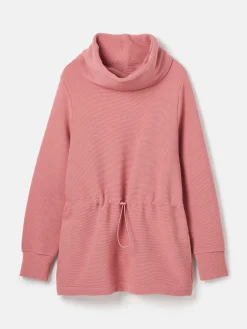 Online Joules Willow Cowl Neck Sweatshirt Pink