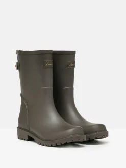 Hot Joules Wistow Adjustable Mid Calf Wellies Brown
