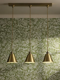 Online Joules Wollaton Three Bar Brass Ceiling Light Gold