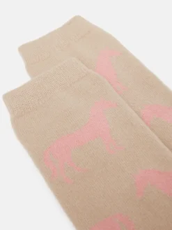 Joules Women's Amble Icon Socks (size 4-8) Oatmeal