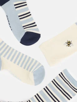 Joules Women's Everyday 2 Pack Socks (size 4-8) Blue