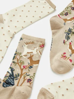 Hot Joules Women's Everyday 2 Pack Socks (size 4-8) Neutral/Tan