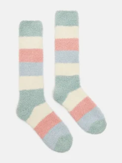 Online Joules Women's Fluffy Multi Bright Socks (size 4-8) MultiBright
