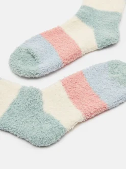 Online Joules Women's Fluffy Multi Bright Socks (size 4-8) MultiBright