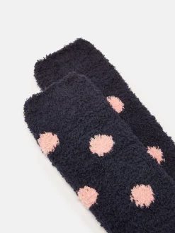 New Joules Women's Fluffy Socks (size 4-8) Pink