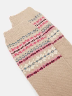 Discount Joules Women's Wader Welly Socks (size 4-8) Oatmeal