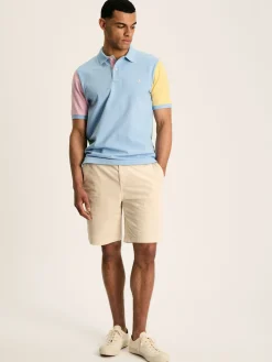 Hot Joules Woody Colourblock Polo Shirt Blue