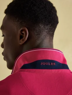 Outlet Joules Woody Bright Pink Regular Fit Cotton Pique Polo Shirt BrightPink