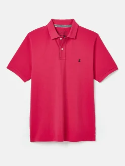 Outlet Joules Woody Bright Pink Regular Fit Cotton Pique Polo Shirt BrightPink