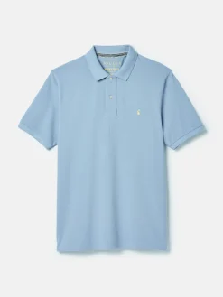 Clearance Joules Woody Light Blue Regular Fit Cotton Pique Polo Shirt LightBlue