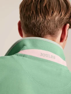 New Joules Woody Light Green Regular Fit Cotton Pique Polo Shirt LightGreen