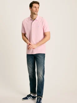 Sale Joules Woody Light Pink Regular Fit Cotton Pique Polo Shirt LightPink