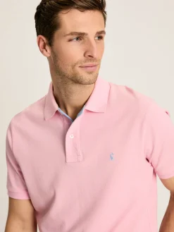 Sale Joules Woody Light Pink Regular Fit Cotton Pique Polo Shirt LightPink