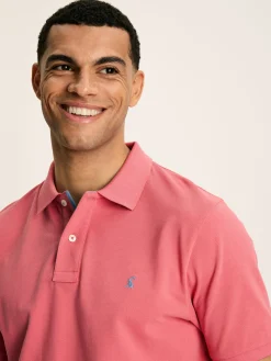 Outlet Joules Woody Soft Pink Regular Fit Cotton Pique Polo Shirt SoftPink