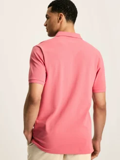 Outlet Joules Woody Soft Pink Regular Fit Cotton Pique Polo Shirt SoftPink