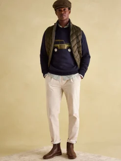 New Joules 4x4 Navy Applique Crew Neck Jumper NavyApplique